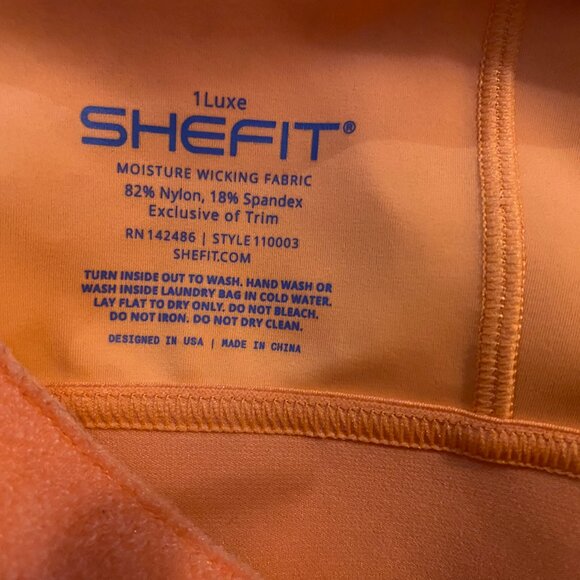 Shefit 1 Luxe Moisture Wicking Zip Front Adjustable 110003 RN 142486 Sports Bra - Picture 3 of 3